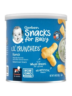 Gerber Snacks for Baby Lil Crunchies Ranch Puffs