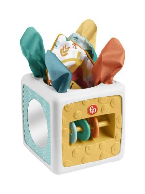 Fisher-Price Tissue Fun Activity Cube Baby Sensory Crinkle Toys