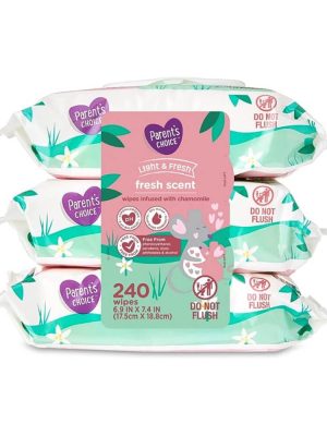 Parent's Choice Fresh Scent Baby Wipes, 900 Count (Select for More Options)