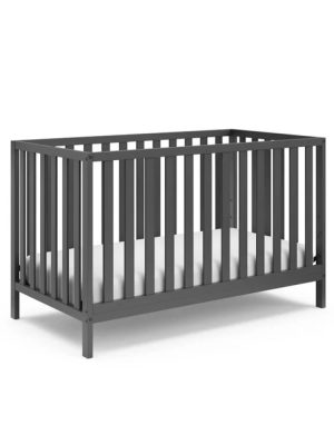 Storkcraft Sunset 4 in 1 Convertible Baby Crib, Gray